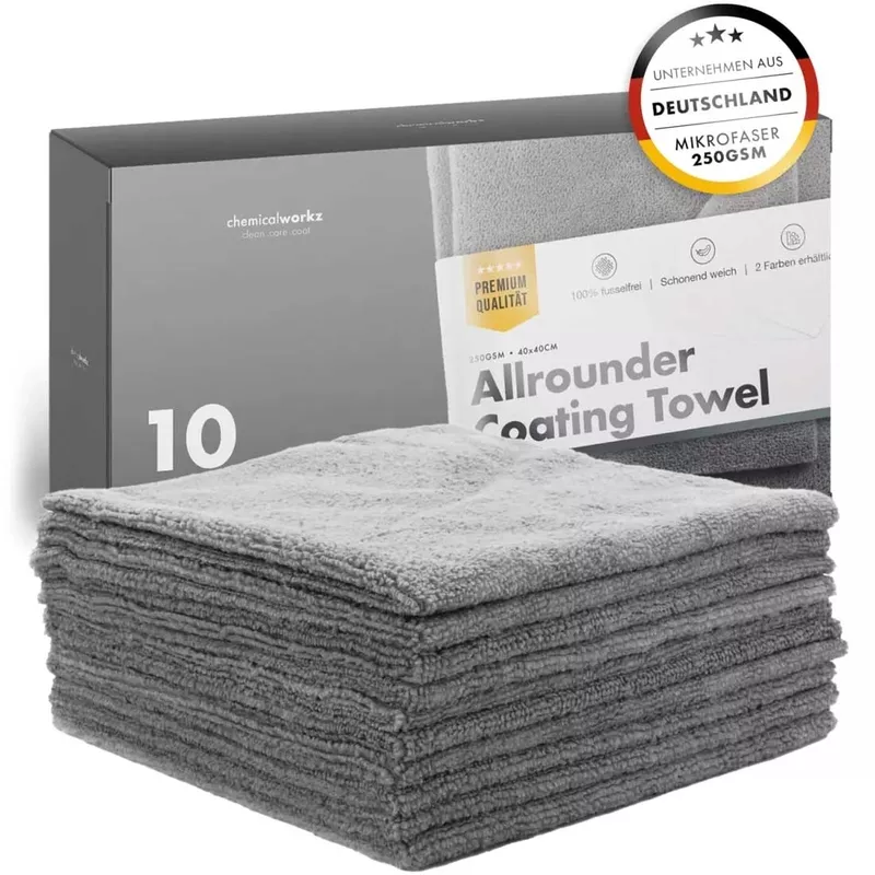 Allrounder Pack 250GSM Grey - Mikrovláknové utěrky (10 ks) ChemicalWorkz