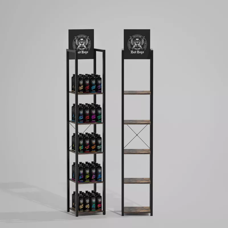 Detailing Shelf 1 - Regál na produkty s autokosmetikou Bad Boys by RRCustoms