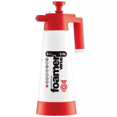 Super Foamer V2 ACID + Extra foaming endings ruční tlakový pěnovač odolný vůči kyselinám 2000 ml Kwazar