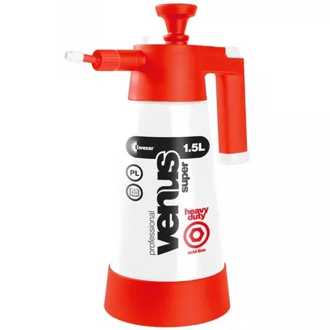 Super Pro+ Heavy Duty V1.5 ACID ruční tlakový postřikovač s odolností proti kyselinám 1500 ml Kwazar