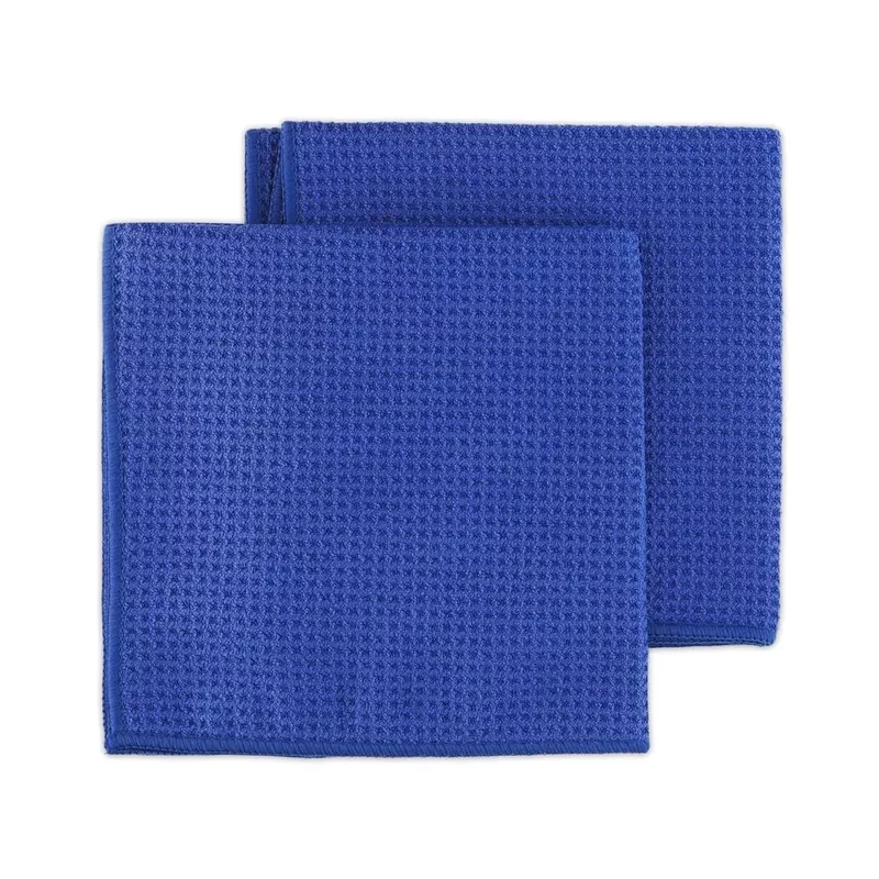 Waffle Glass 2 Set - Mikrovláknové utěrky na okna (40 x 40cm) Deturner